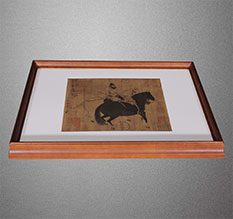 黄岛书画装裱配框服务案例